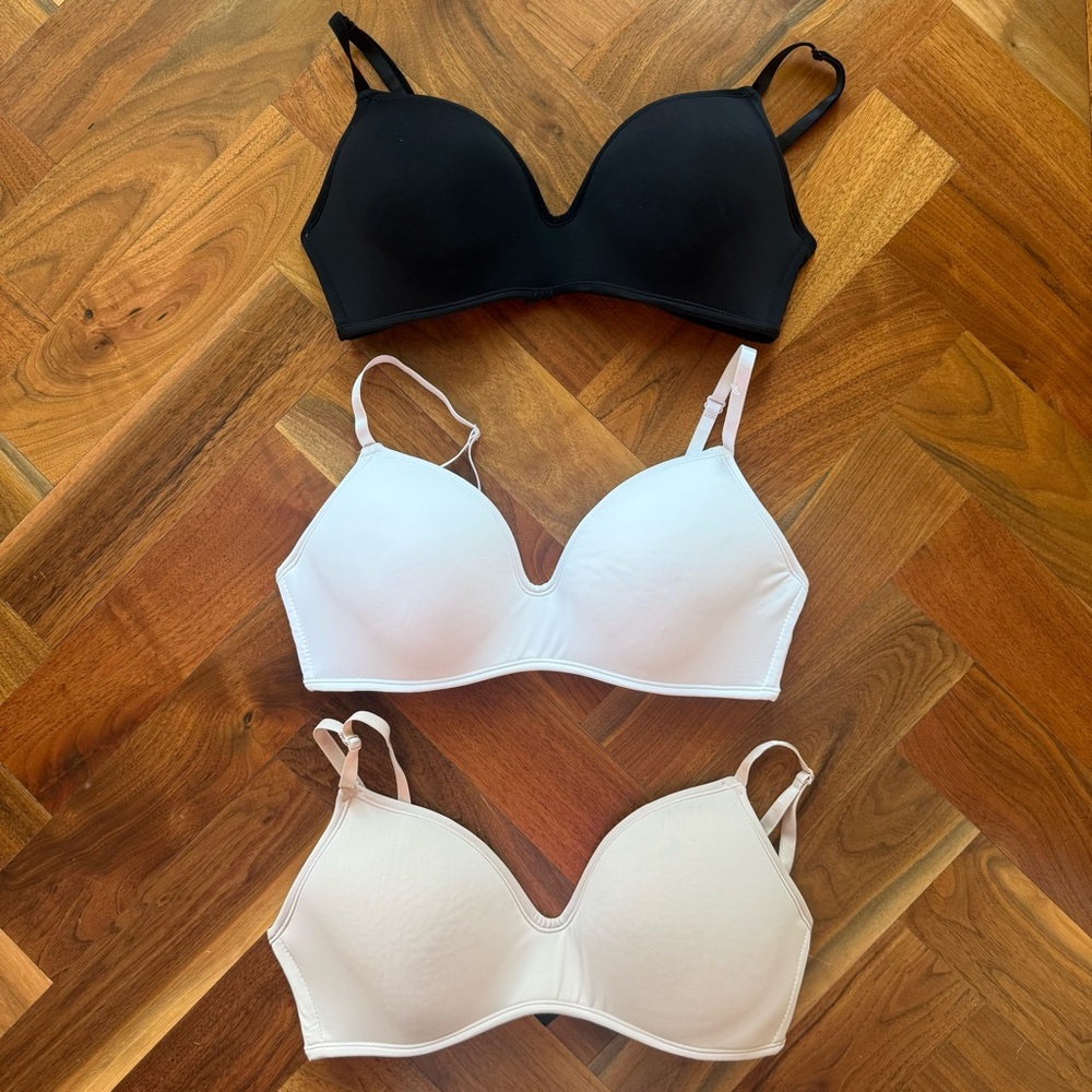 Target Women’s Bras - Black, White, Nude (36C)